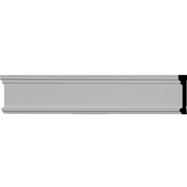Ekena Millwork 3 1/8"H x 5/8"P x 94 1/2"L Pierced Moulding Backplate, fits Pierced Moulding Heights 2" and under PIR03X00BP - main